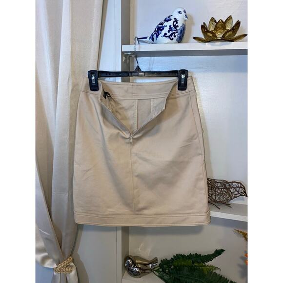 NWT size 0 Utility Lace Boot Cobblestone Tan WHBM WHITE HOUSE BLACK MARKET Skirt - Picture 7 of 11